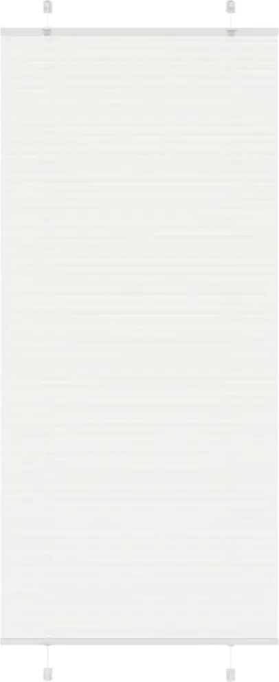 vidaXL pliszírozott redőny Fehér 90x200 cm szövetszélesség 89,4 cm