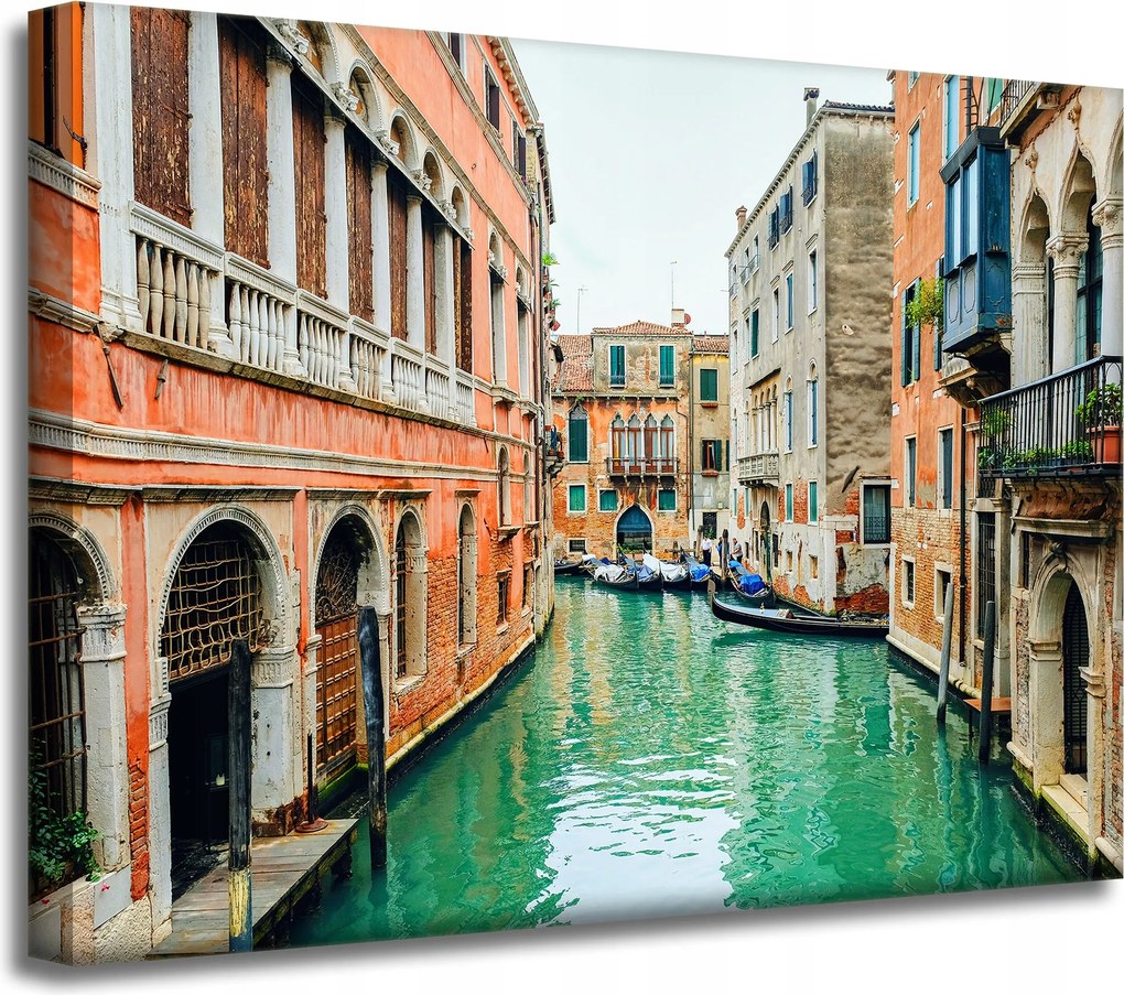 Vászonkép Építészet Velence Csatorna 40X30