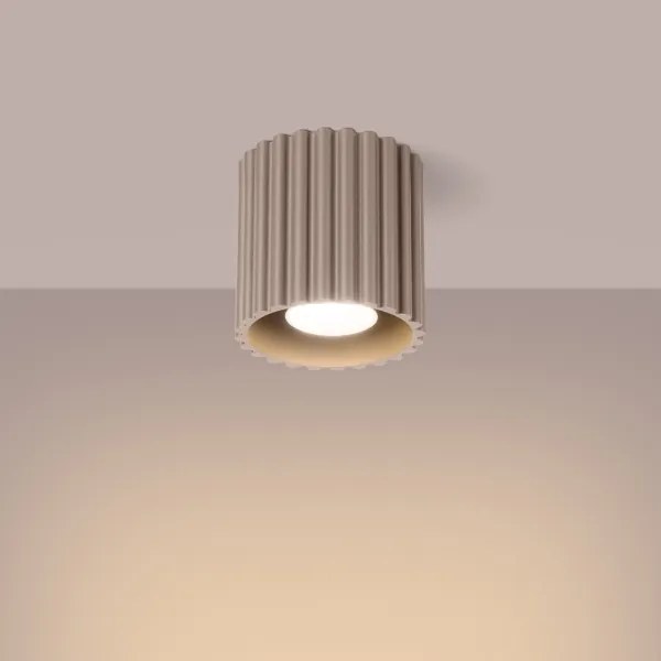 Sollux SL.1814 - AURA spotlámpa 1xGU10/10W/230V, 10 cm, taupe
