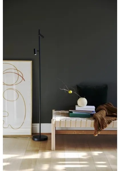 Nordlux - LED Dimmelhető állólámpa OMARI 2xLED/3,2W/230V fekete