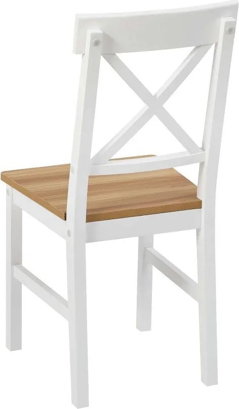 Catini KAMPALI Étkezőgarnitúra 4x szék + asztal - Fehér