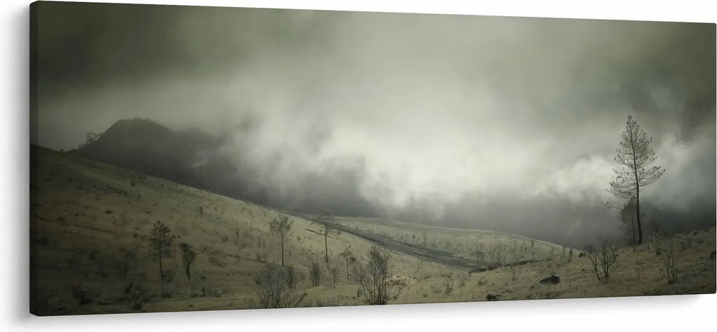 A vihar előtti táj képe (120x50 cm)