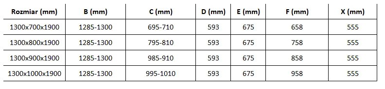 Mexen Omega zuhanykabin 130x100cm, 8mm üveg, króm profil-átlátszó üveg, 825-130-100-01-00