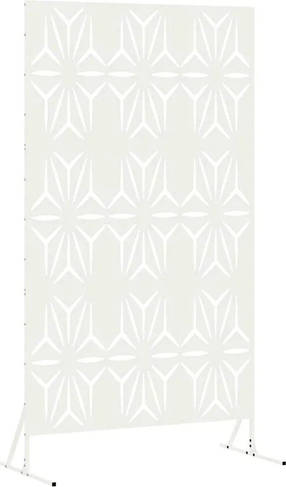 vidaXL Magánszféra Képernyő Fehér 100 x 50 x 180 cm Acél