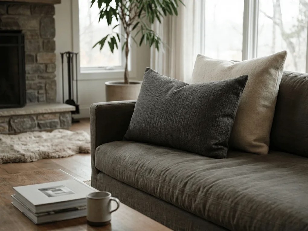 Muszlin párnahuzat PURELY 40x80 cm, szürke