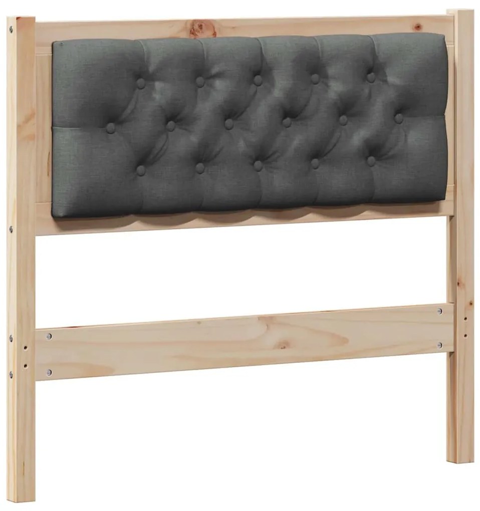 Fejtámla Egyéb barna és sötétszürke 90 cm Tömör fenyőfa