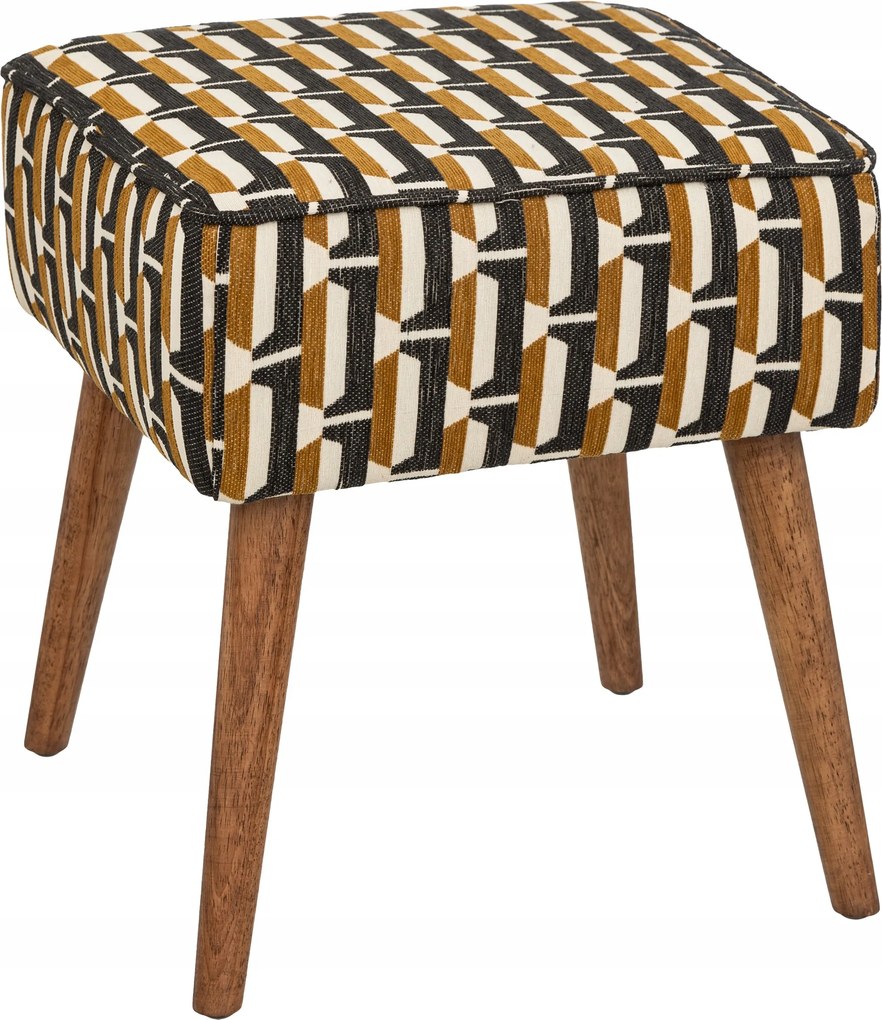 Chiara szék kárpitozott fekete ülő lábtartó nappali dekoráció