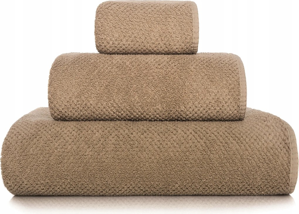 MrTowel Waffle Lux Törölköző 70x140 cm, 550g/m2, Kávé színű