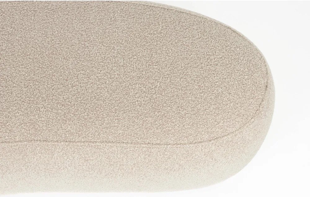 Bézs buklé párnázott pad Noxx – White Label