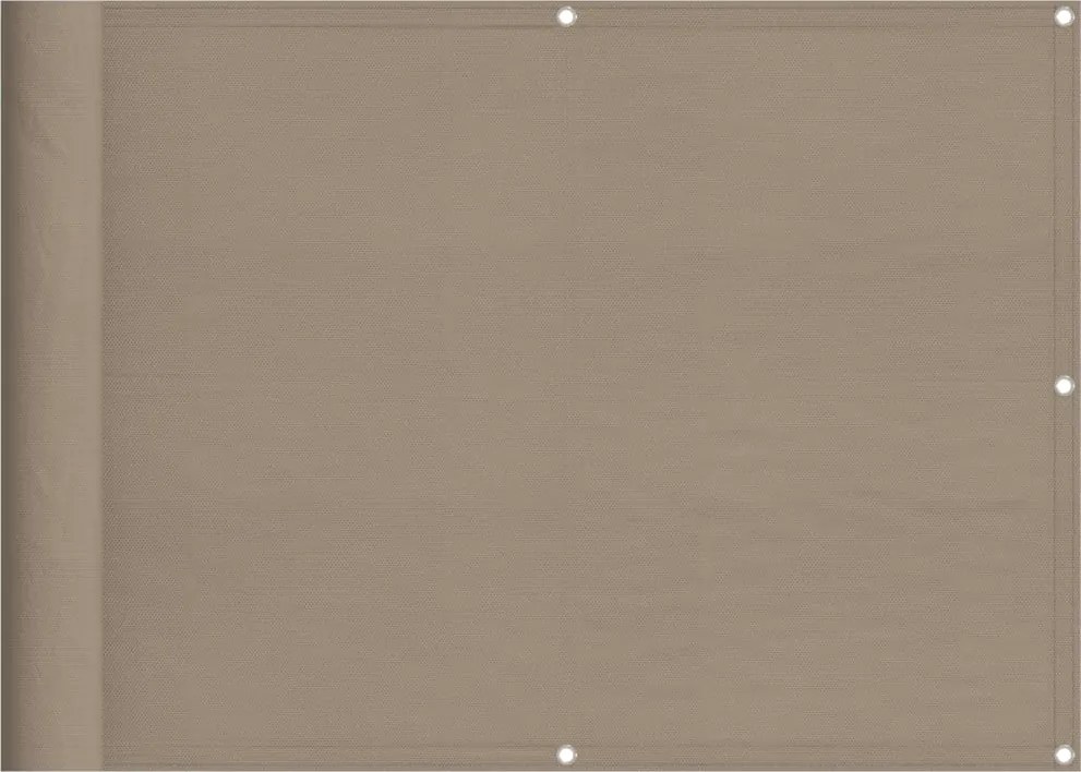 vidaXL tópszínű erkélyparaván 100% oxford poliészter 75 x 700 cm