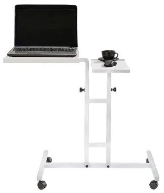 Állítható asztal GLEN 87x67 cm fehér