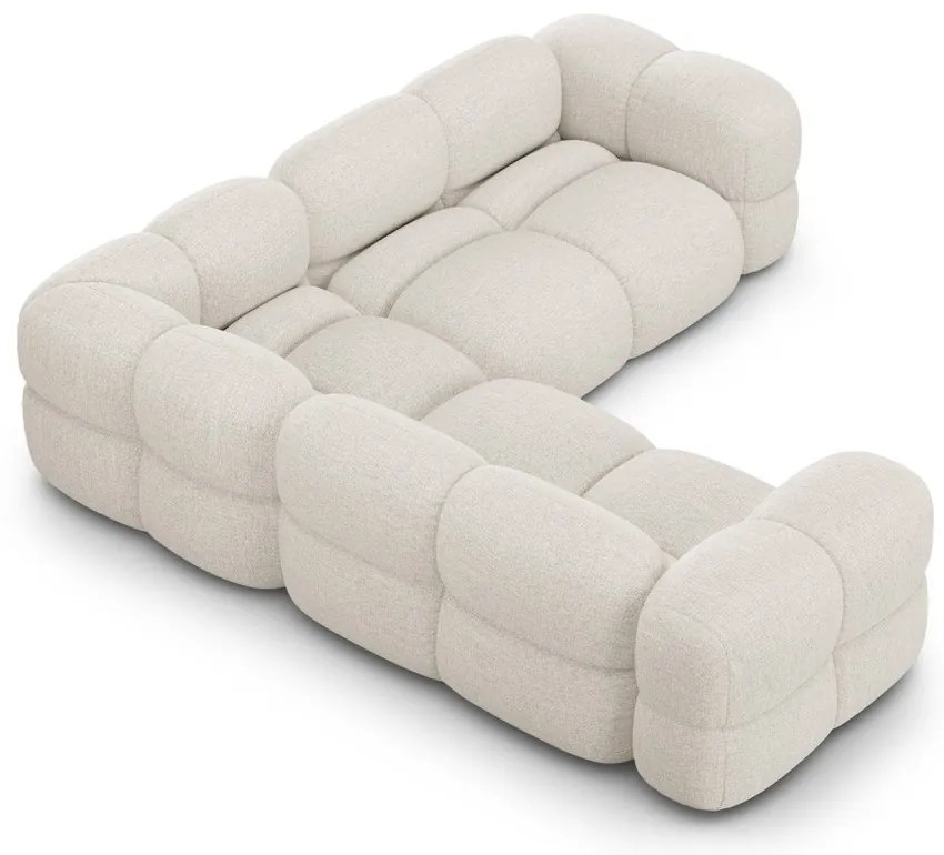 Bézs sarokkanapé Loretto – Cosmopolitan Design