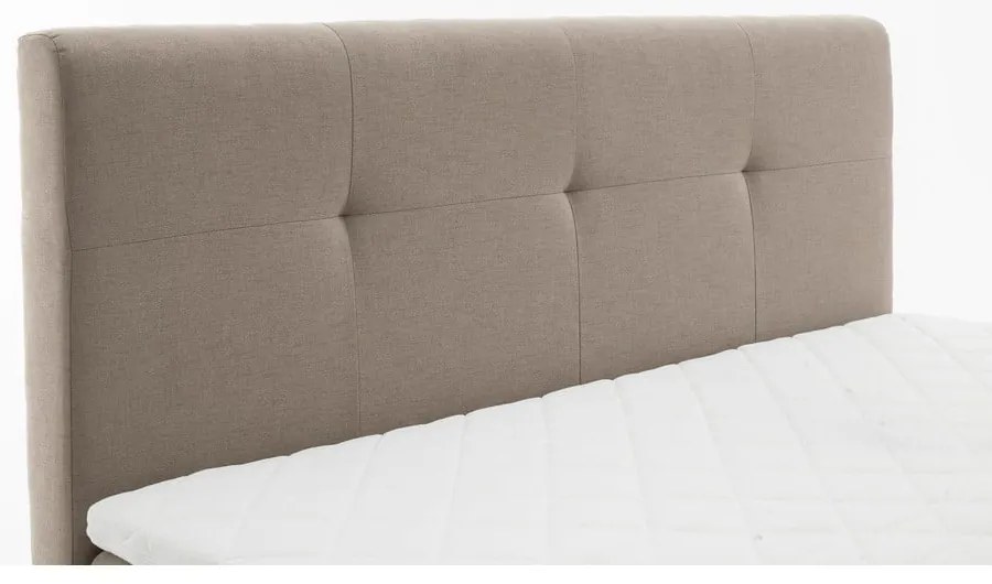 Bézs boxspring ágy 160x200 cm Stockholm – Meise Möbel