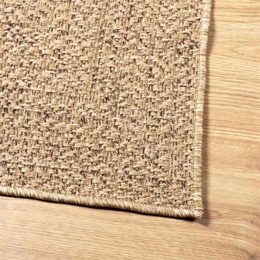 ZIZUR bézs juta hatású beltéri és kültéri szőnyeg 80 x 150 cm
