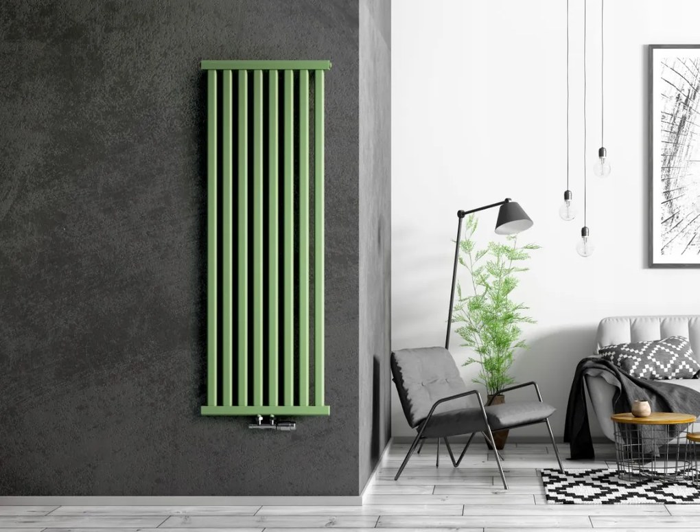 Regnis Kalipso MIR, fűtőelem 500x1800mm központi csatlakozással 50mm, 780W, matt fekete, KALIPSOMIR/1800/500/D5/BLACK