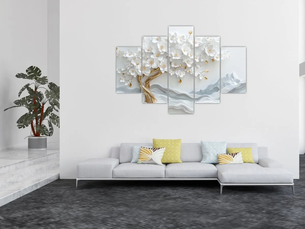 Kép – 3D elegáns életfa (150x105 cm)