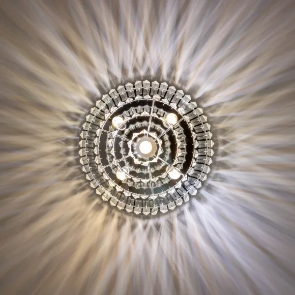 Brilagi - LED kristály mennyezeti lámpa MOZART 5xE14/40W/230V, fényes króm