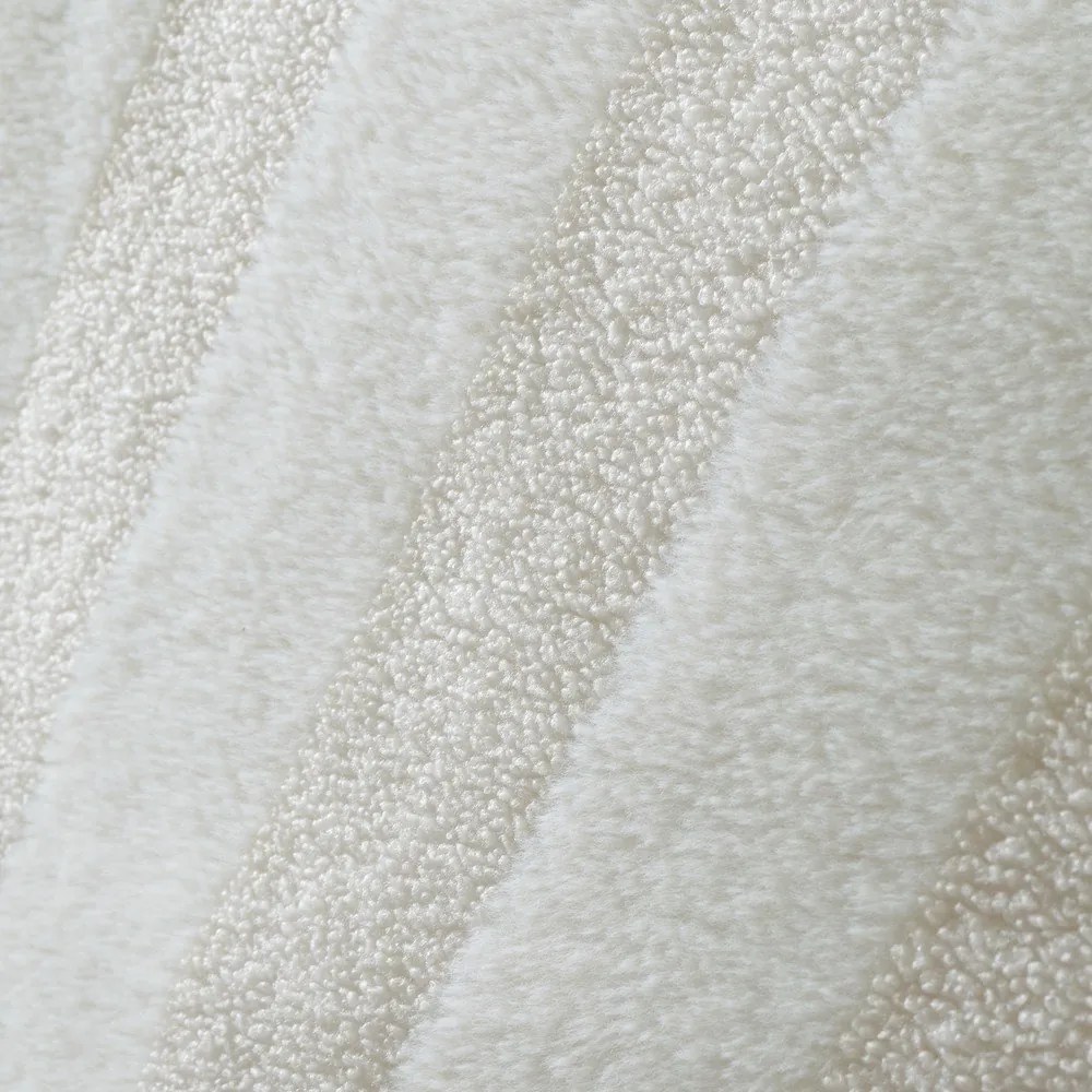 Krémszínű egyszemélyes mikroplüss ágyneműhuzat 135x200 cm Stripe Fur – Bianca