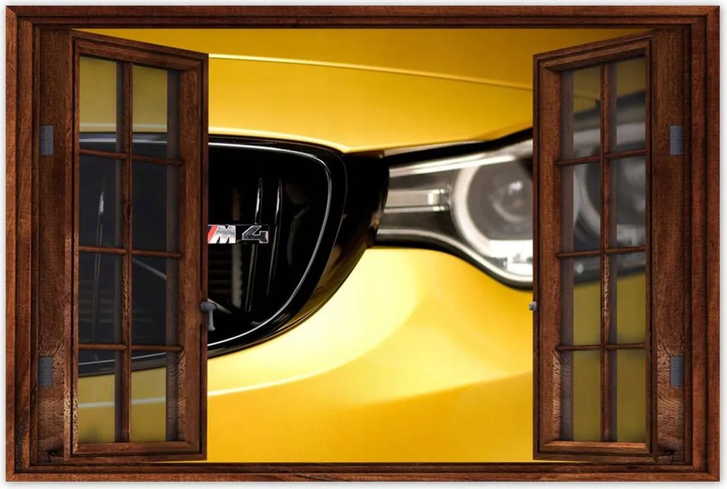 Poszter 60x40 Sárga Bmw