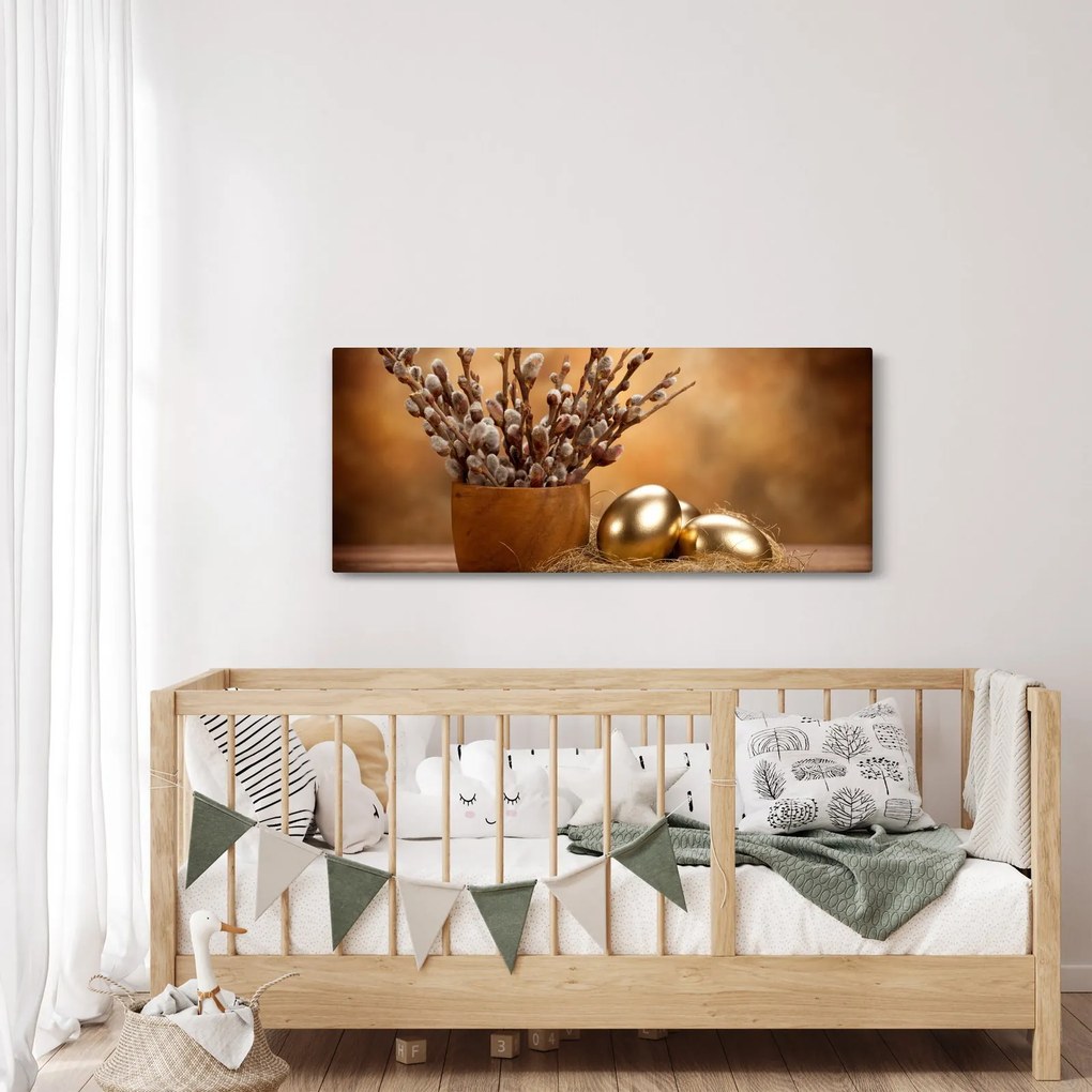 Tojás és a macska képe (120x50 cm)