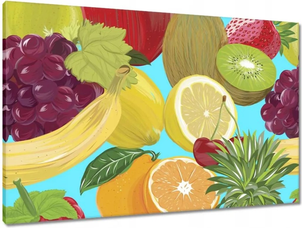Vászonkép 90x60 Konyhai forradalmak Gyümölcsök