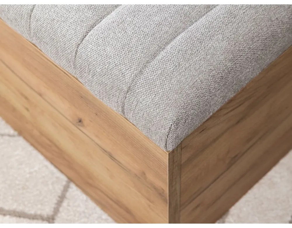 Világosszürke-natúr színű pad Oceane – Bobochic Paris