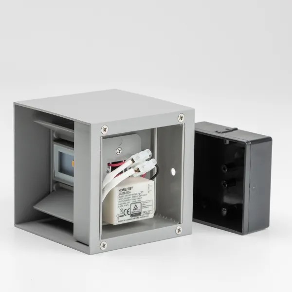 Brilagi - LED Kültéri fali lámpa CUBE LED/6W/230V szürke IP54