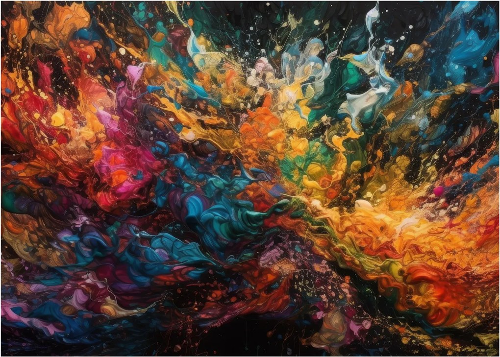 Kép - Színes absztrakció II. (70x50 cm)
