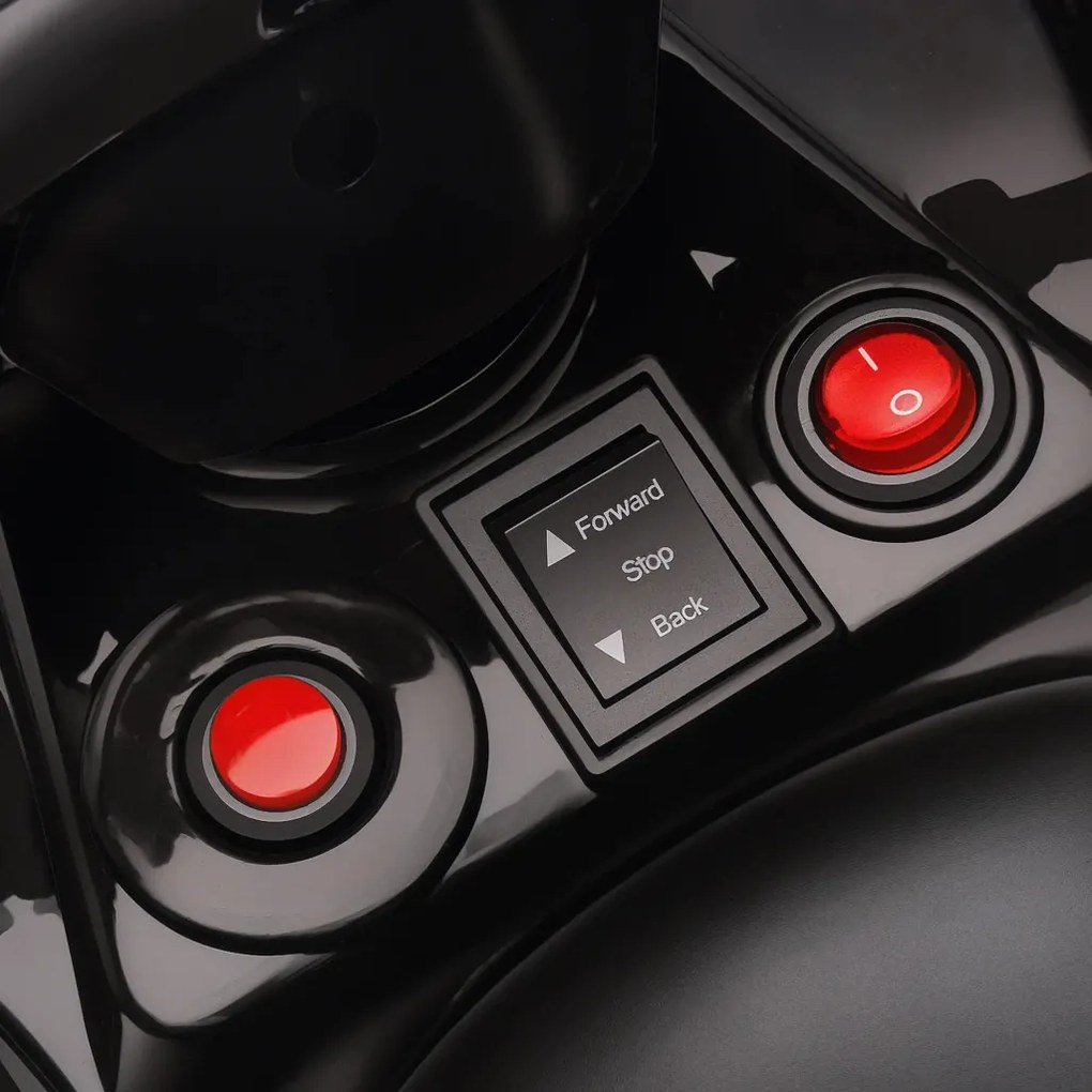 AIYAPLAY Kids Quad Elektromos 6V-os kids quad előre- és hátramenet funkcióval, zenével, LED fényszórókkal, rózsaszín