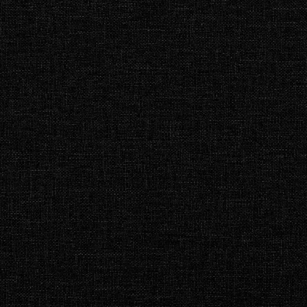 fekete szövetpad háttámlával 120 x 62 x 75,5 cm
