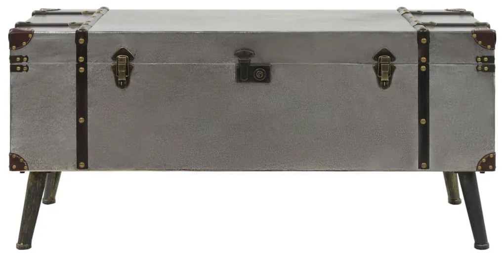 MDF és alumínium dohányzóasztal 102 x 51 x 47,5 cm
