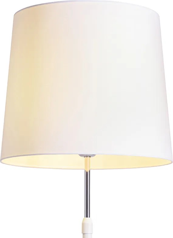 RENDL EMMETT állólámpa talapzat fehér króm 230V LED E27 15W