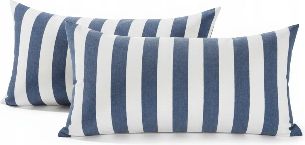 Csíkos párnahuzat Livarno Home 2 db 50 x 80 cm, 100% pamut