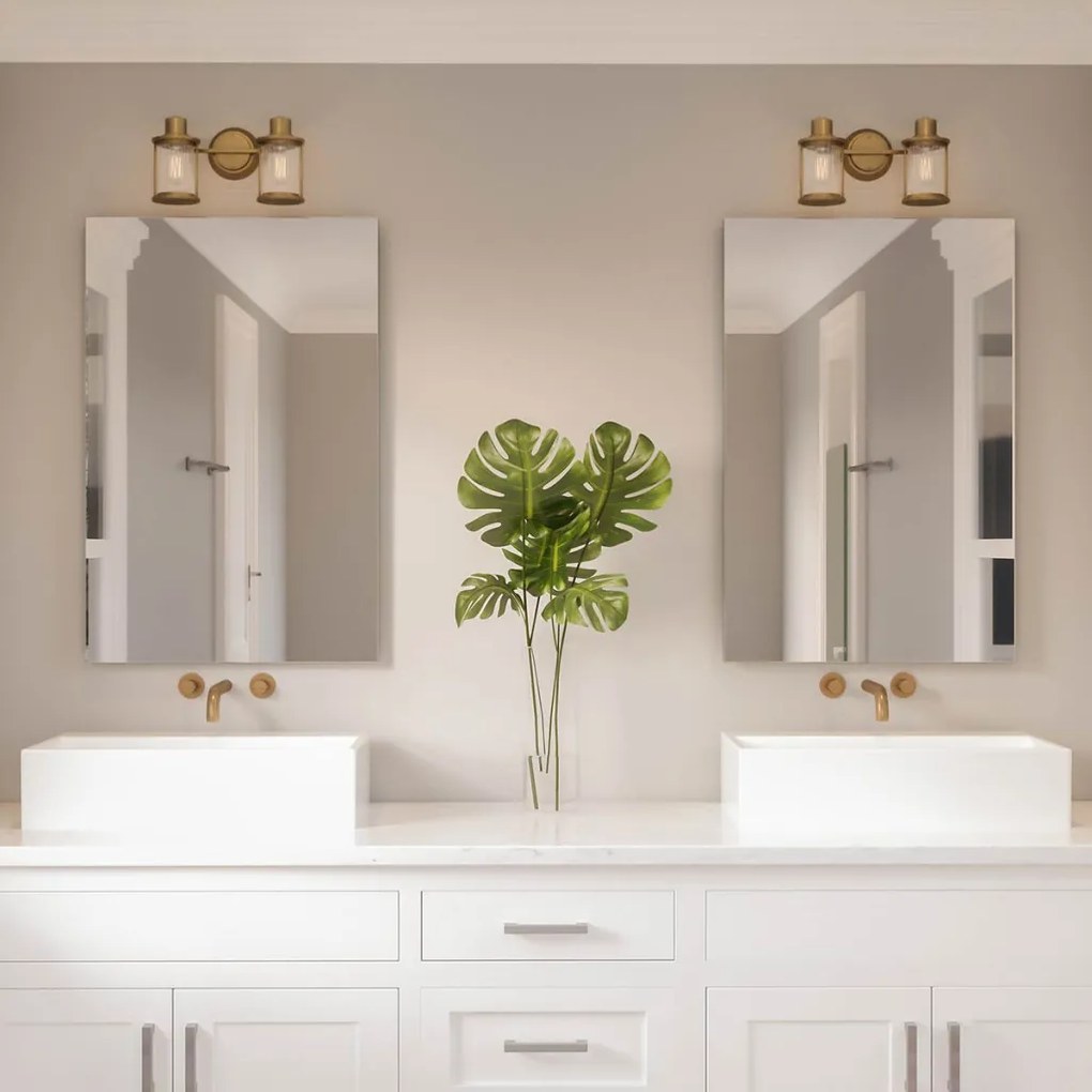 Quoizel Riggs QZ-RIGGS2-BATH-WS Fali lámpa 2x40W/E27 IP44
