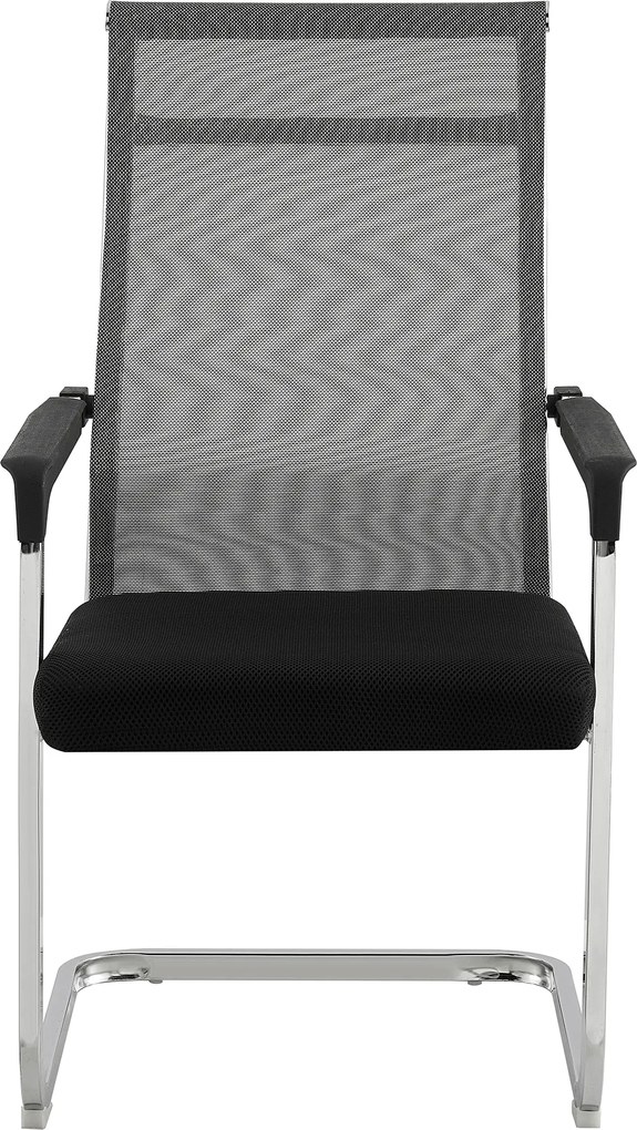 Konferencia szék, szürke/fekete, RIMALA NEW