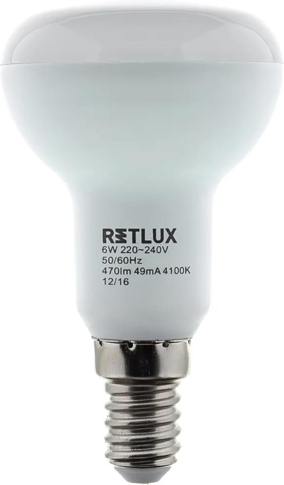 Retlux RLL 307 R50 E14 Spot 9W CW LED izzó (hideg fehér4100K)