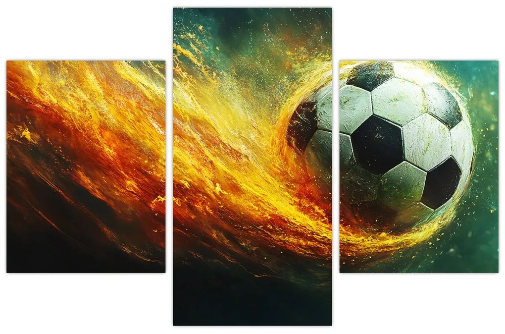 Kép - Focilabda repülés közben (90x60 cm)