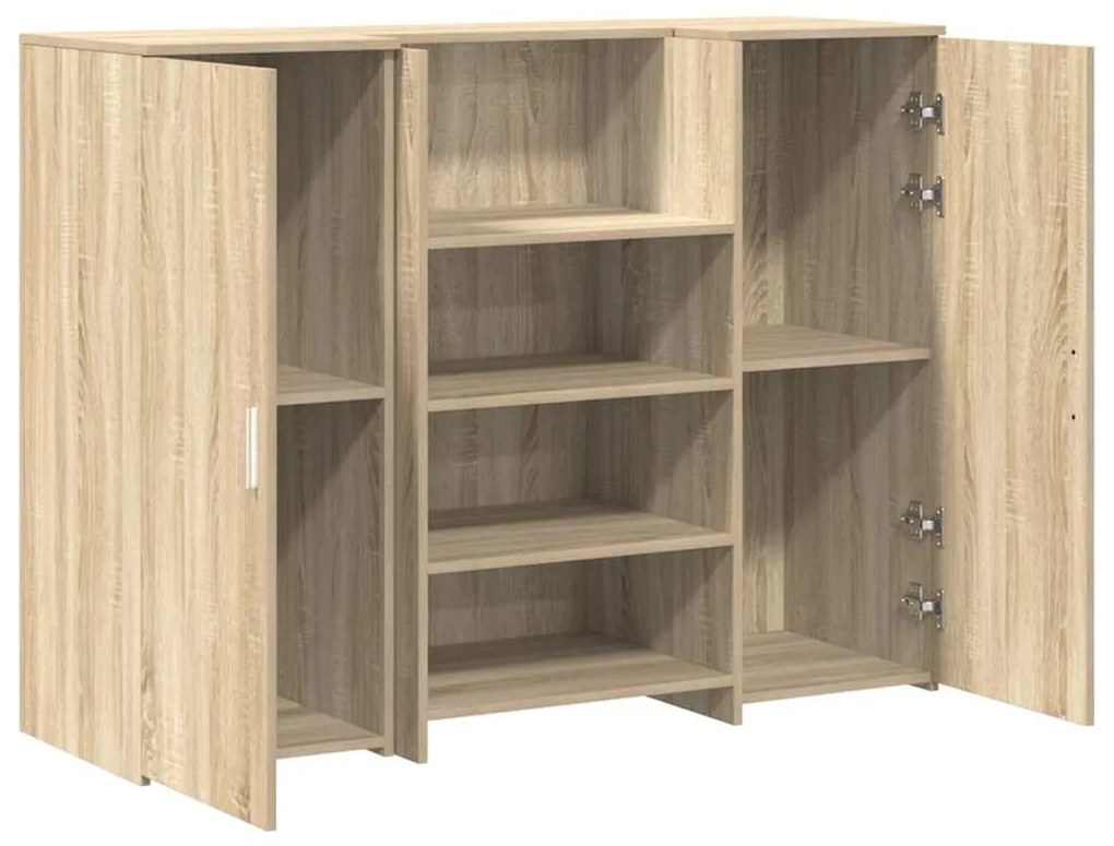 recepciós pult sonoma tölgy 135x50x103,5 cm szerelt fa
