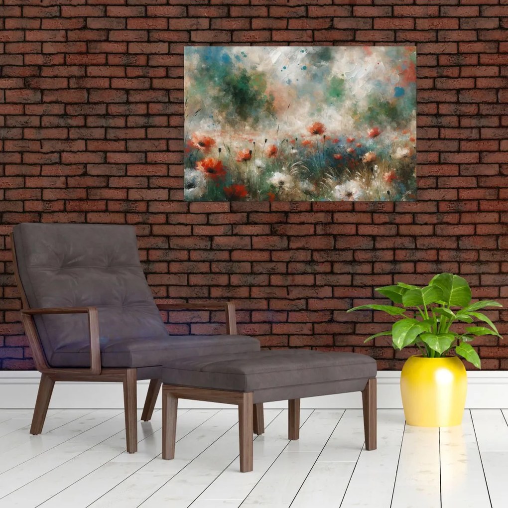 Kép – Pipacsmező absztrakciója (90x60 cm)