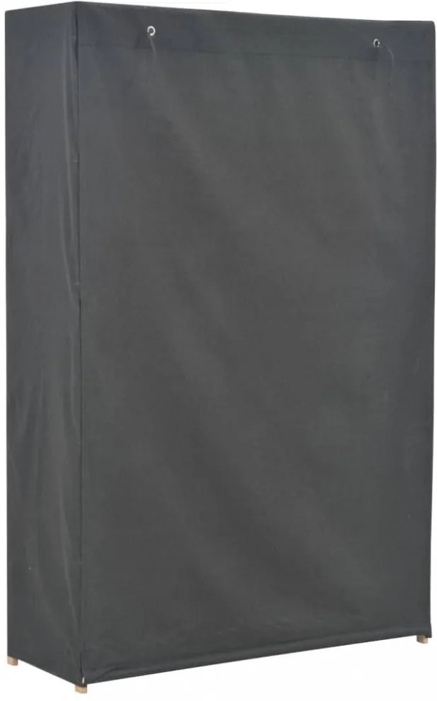 szürke szövet ruhásszekrény 110 x 40 x 170 cm