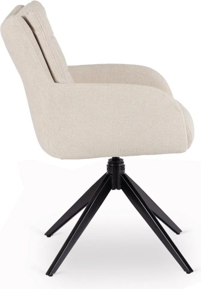 Forgó szék krém színben. JULY