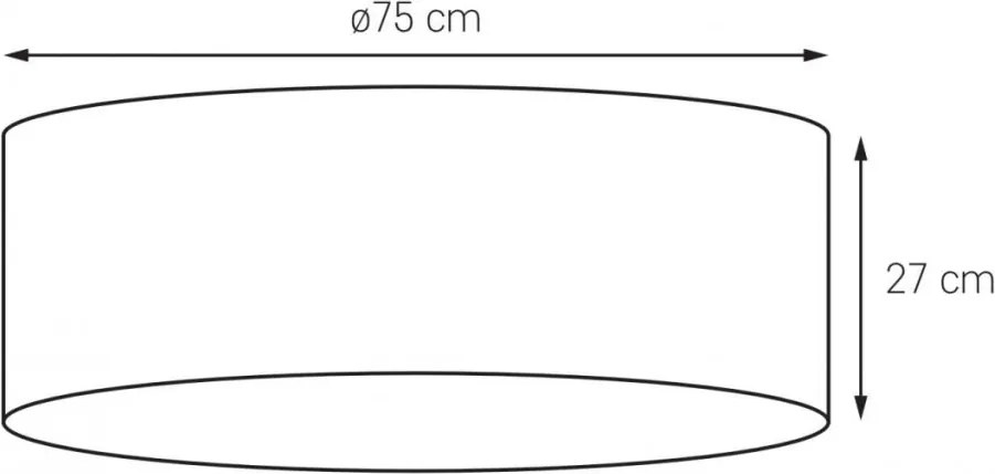 KASPA 30653601 SPACE L Ernyős Mennyezeti Lámpa Fehér E27 IP20
