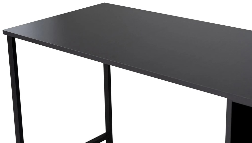 Íróasztal Twin Study Desk - Antracit, Fekete