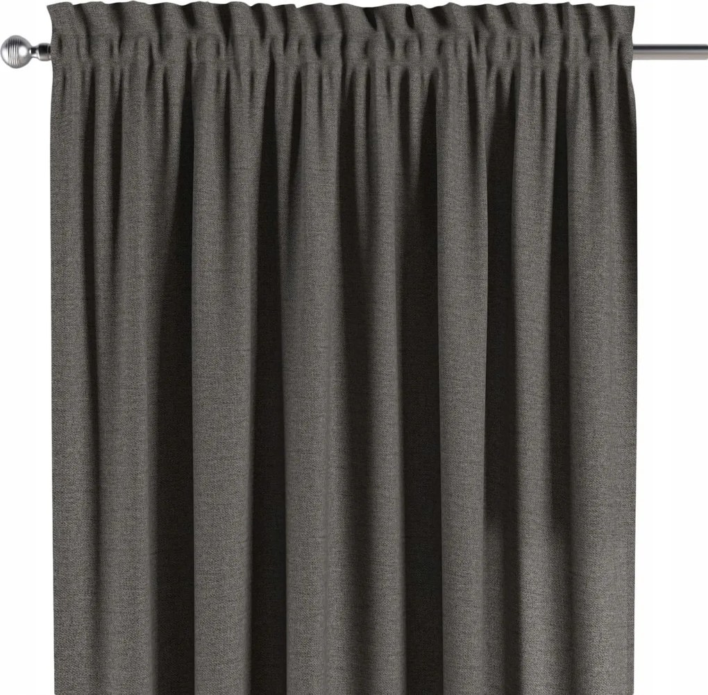 Dekoria Csatornafüggöny frufruval 1 db 130x260cm fekete