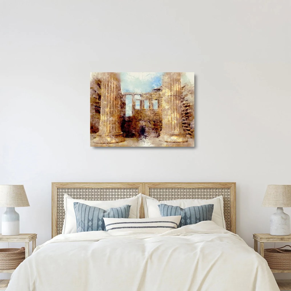 Kép - Érechthéion, Athens, görögország (üvegen) (70x50 cm)