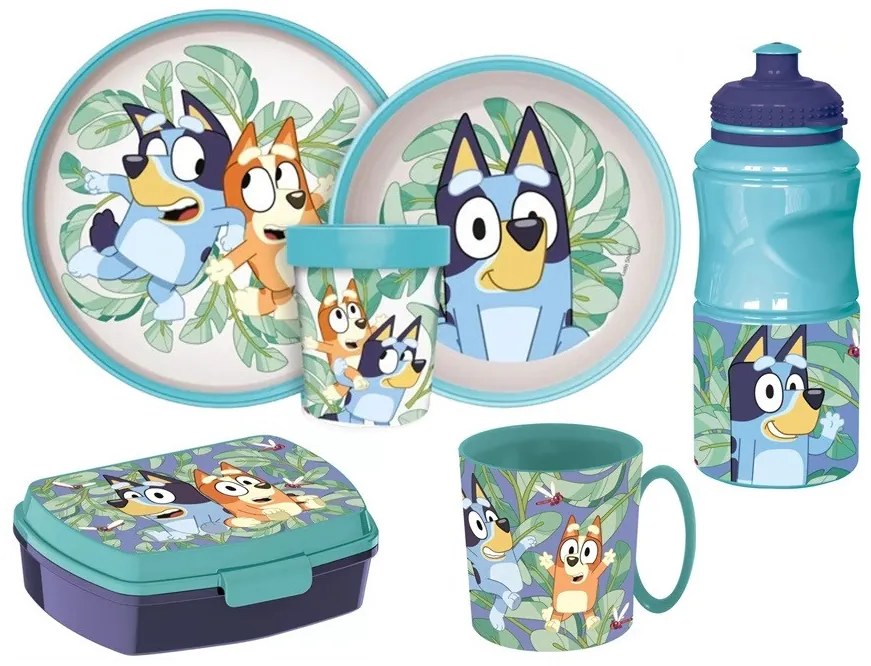 Bluey Green Leaves étkészlet csomag 6 db-os