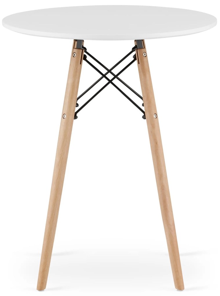 AKCIÓ Fehér étkezőasztal OSLO 60x60cm II. osztály