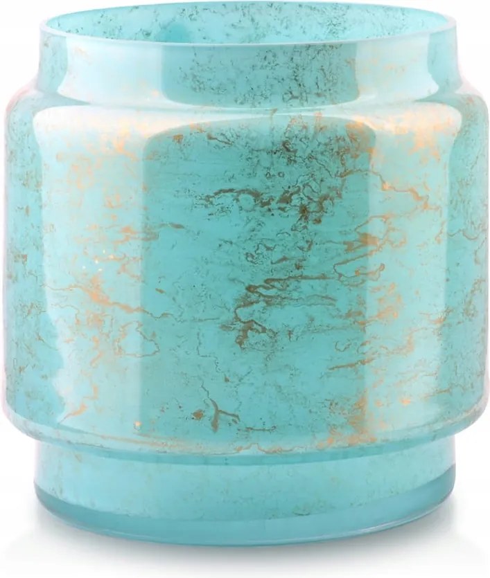 Cristie dekoratív üveg váza, türkizkék