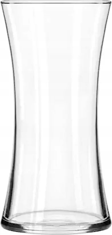 üveg virág váza homokóra h25 d14