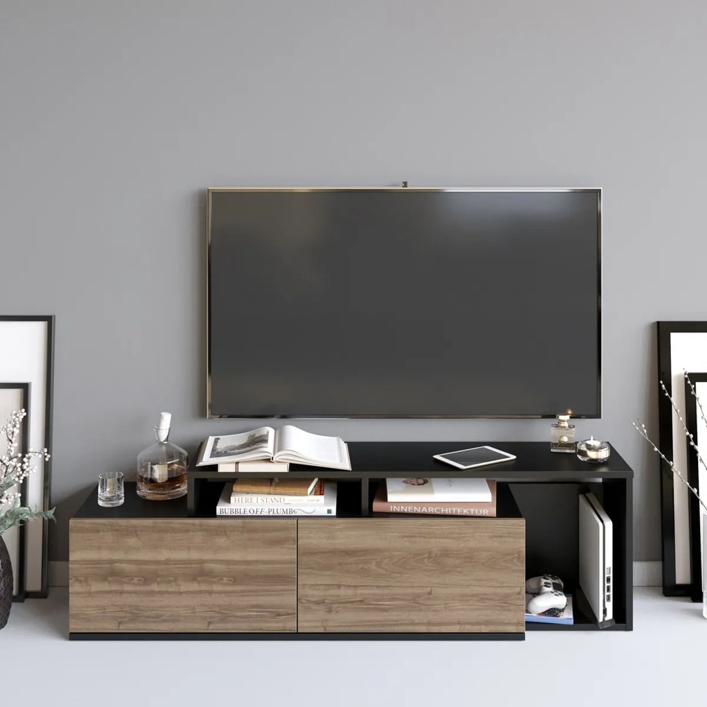 TV asztal Nexera Fekete